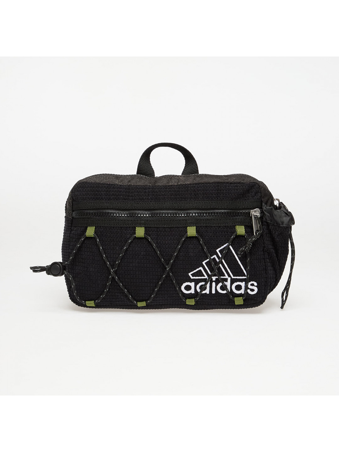 Ledvinka adidas Waist Bag Black Collegiate Green Universal
